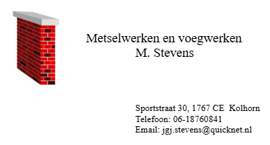 logo van Stevens metselwerken en voegwerken